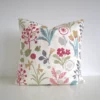 Scandi cushion cover with a floral pattern in pastel colours